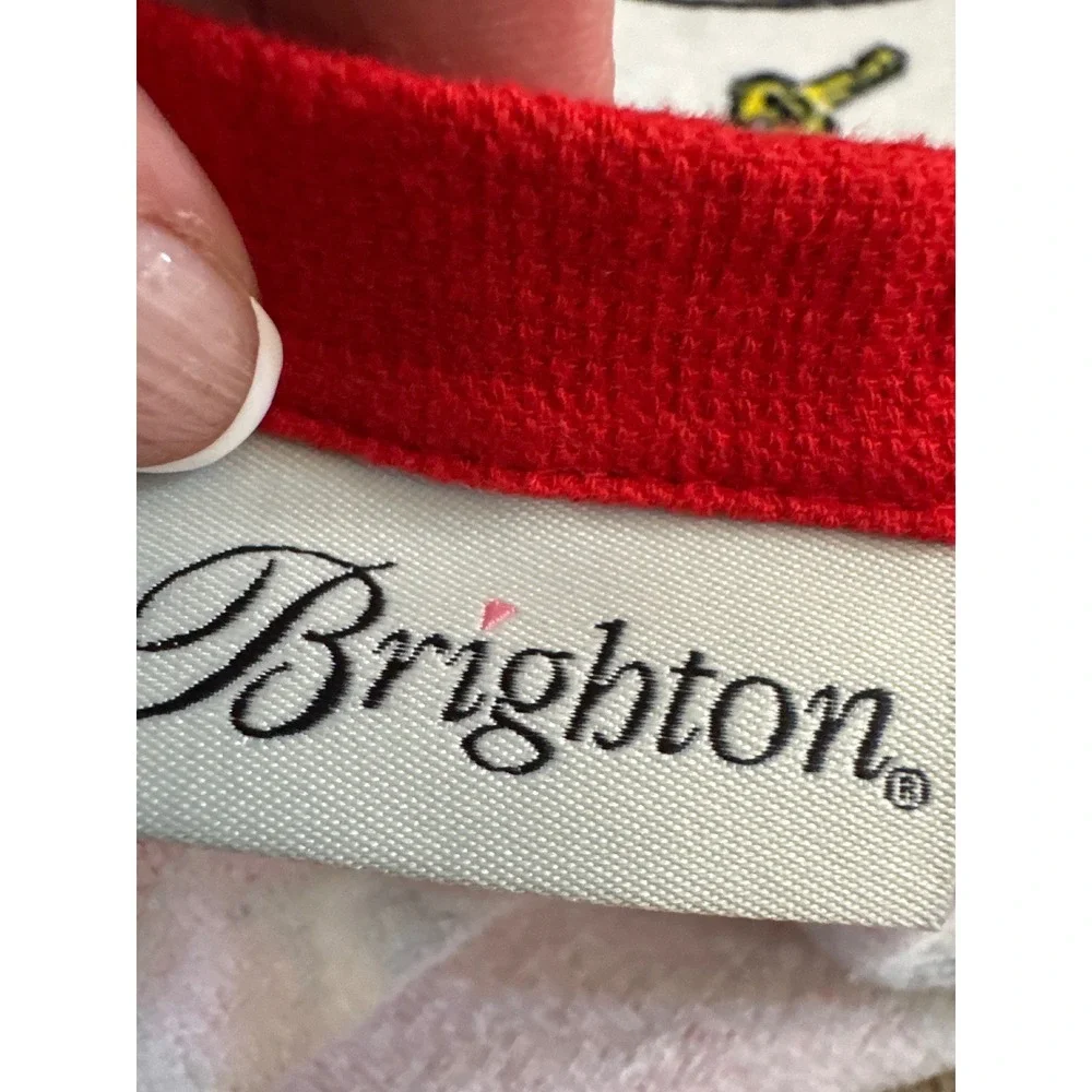 Brighton Beach Glam Cotton Towel Red White Graphic The Hamptons Newport 35x68